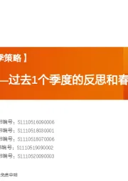 投资策略专题：云程发轫——过去1个季度的反思和春季市场展望