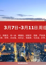 3月7日-3月11日周组合汇总