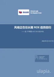 基于ROE的行业估值比较：风格正在往长期ROE趋势回归