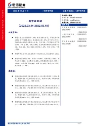 一周市场回顾
