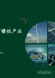 2022年3月报：月酝知风之绿色能源与前瞻性产业