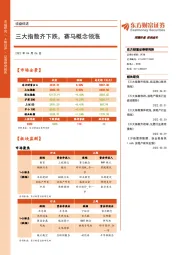 收盘综述：三大指数齐下跌，赛马概念领涨