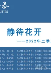 2022年二季度投资策略:静待花开