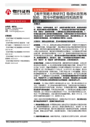 【粤开策略大势研判】稳增长政策再加码，混沌中把握确定性和高胜率