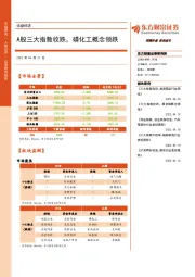 收盘综述：A股三大指数收跌，磷化工概念领跌