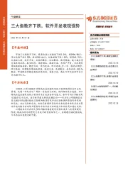 午盘解读：三大指数齐下跌，软件开发表现强势