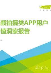 中国美颜拍摄类APP用户营销价值洞察报告