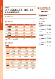 收盘综述：A股三大指数集体走强，煤炭、有色、酿酒板块强势领涨