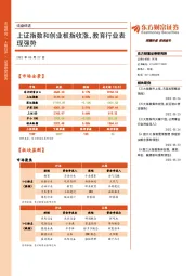 收盘综述：上证指数和创业板指收涨，教育行业表现强势