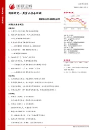 国联研究一周重点报告回顾