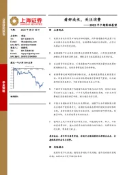 2022年中期策略展望：看好成长，关注消费