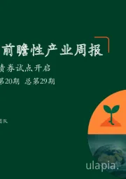 绿色能源与前瞻性产业周报2022年第20期总第29期：转型债券试点开启