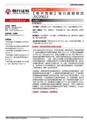 【粤开策略】每日数据跟踪