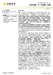 投资策略专题报告：“成本回落”与“大金融”共舞