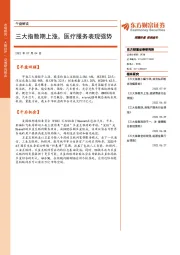 午盘解读：三大指数期上涨，医疗服务表现强势