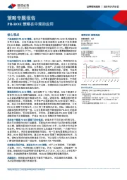 策略专题报告：PB-ROE策略在中观的应用