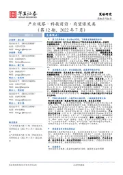 产业观察·科技前沿·有望爆发类（第12期，2022年7月）