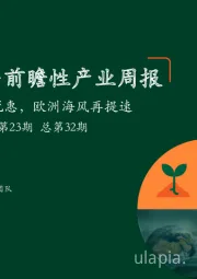 绿色能源与前瞻性产业周报2022年第23期总第32期：绿色领域迎税惠，欧洲海风再提速