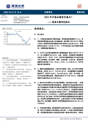 策略专题研究报告：2022年中报业绩有何看点？