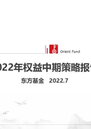 2022年权益中期策略报告