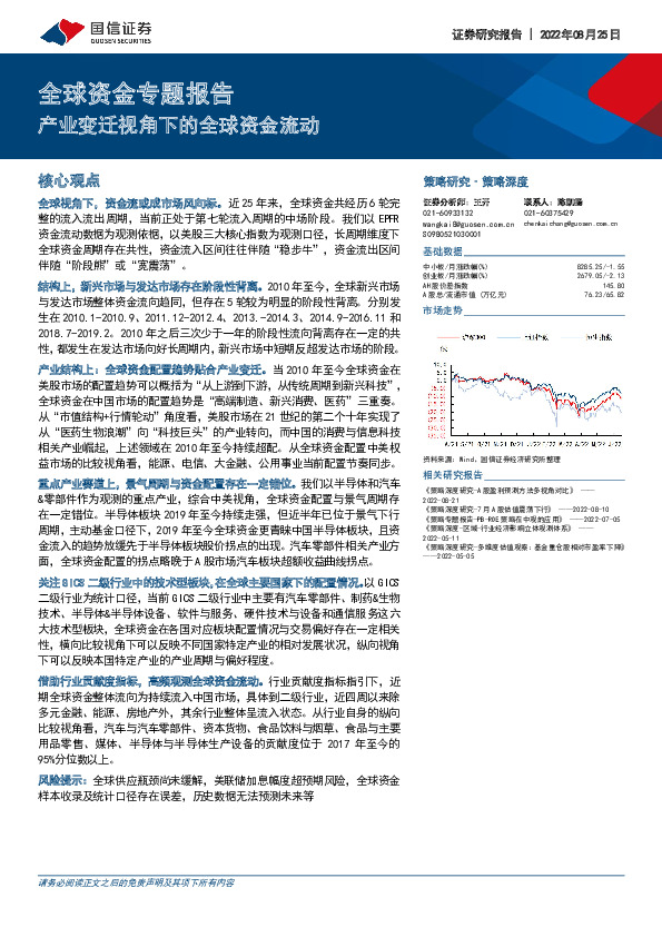 全球资金专题报告：产业变迁视角下的全球资金流动