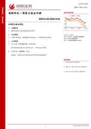 国联研究一周重点报告回顾