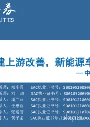 中观景气纵览第20期：可选消费、基建上游改善，新能源车链条继续强势