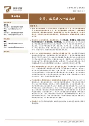 策略周报：9月，正式进入一波三折