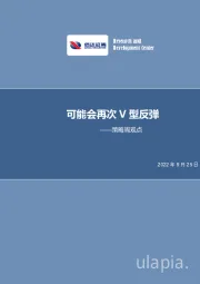 策略周观点：可能会再次V型反弹