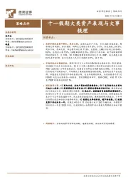 策略点评：十一假期大类资产表现与大事梳理