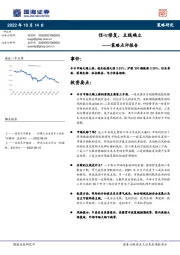 策略点评报告：信心修复，主线确立