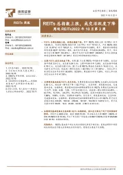 周观REITs2022年10月第3周：REITs总指数上涨，成交活跃度下降