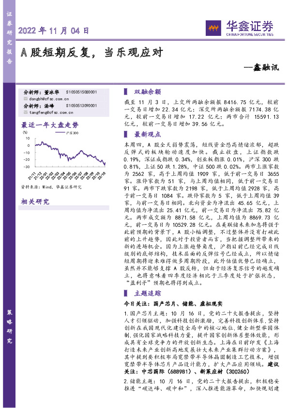 鑫融讯：A股短期反复，当乐观应对