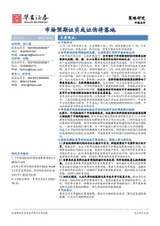 市场点评：市场预期证实或证伪将落地