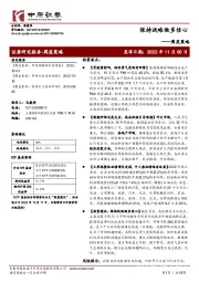 周度策略：保持战略做多信心