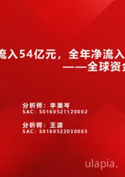 全球资金观察系列三十二：北向流入54亿元，全年净流入转正