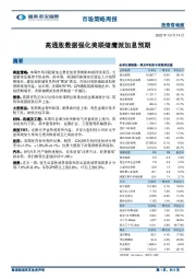 市场策略周报：高通胀数据强化美联储鹰派加息预期