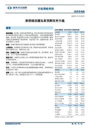 市场策略周报：美联储放缓加息预期有所升温