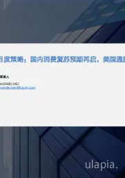 海外大消费板块月度策略：国内消费复苏预期再启，美国通胀降温趋势显现