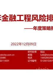 年度策略报告姊妹篇：2023年金融工程风险排雷手册