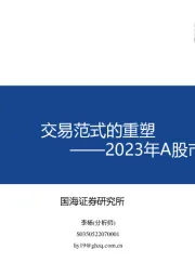 2023年A股市场展望及策略应对：交易范式的重塑