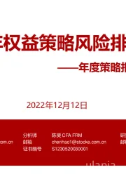 年度策略报告姊妹篇：2023年权益策略风险排雷手册