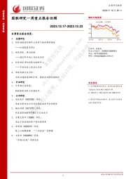 国联研究一周重点报告回顾