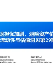 流动性与估值洞见第29期：海外衰退担忧加剧，避险资产价格上涨