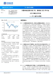 中小盘行业周报:禾赛科技美股冲刺IPO,特斯拉2023年冲击180万辆交付目标
