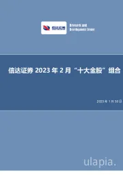 2023年2月“十大金股”组合