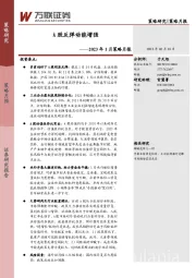 2023年1月策略月报：A股反弹动能增强