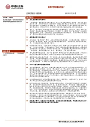 专题策略：春季行情有哪些特征？
