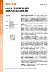 策略季度报告：2023年第一季度金融监管政策报告-金融机构改革加码高质量发展