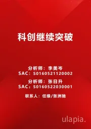 科创继续突破